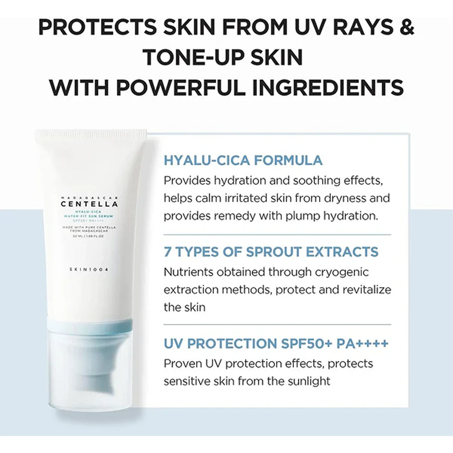 Hyalu-cica water-fit sun serum