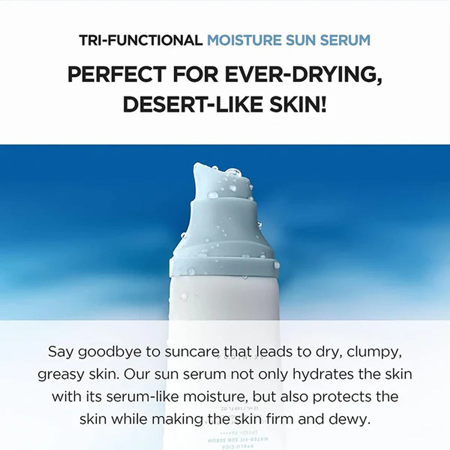 Hyalu-cica water-fit sun serum