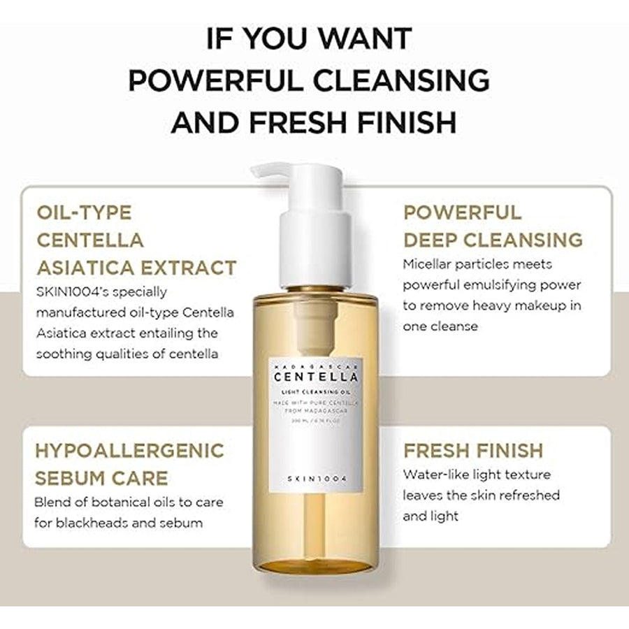 Skin1004 light cleansing oil 6.76 fl.oz, 200ml