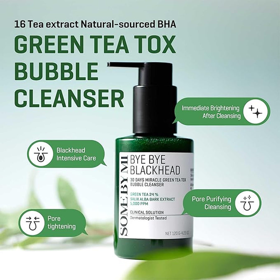 Bye bye blackhead 30 days miracle green tea tox bubble cleanser - 4.23 oz