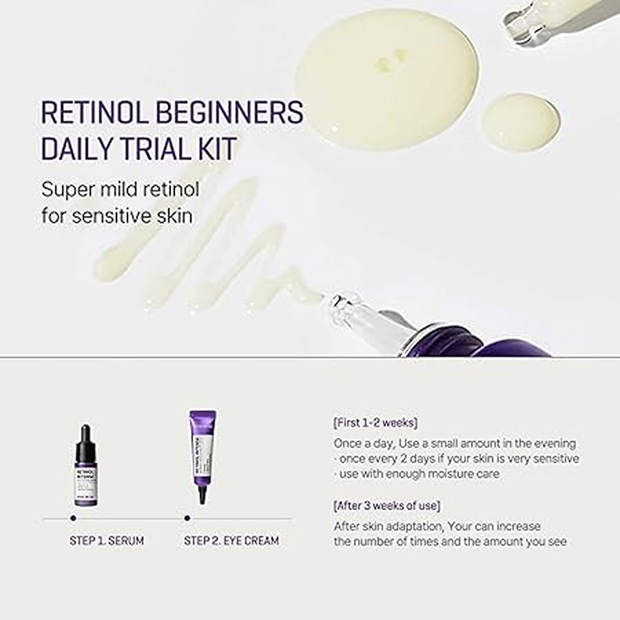 Retinol intense trial kit - serum and eye cream, 0.33oz