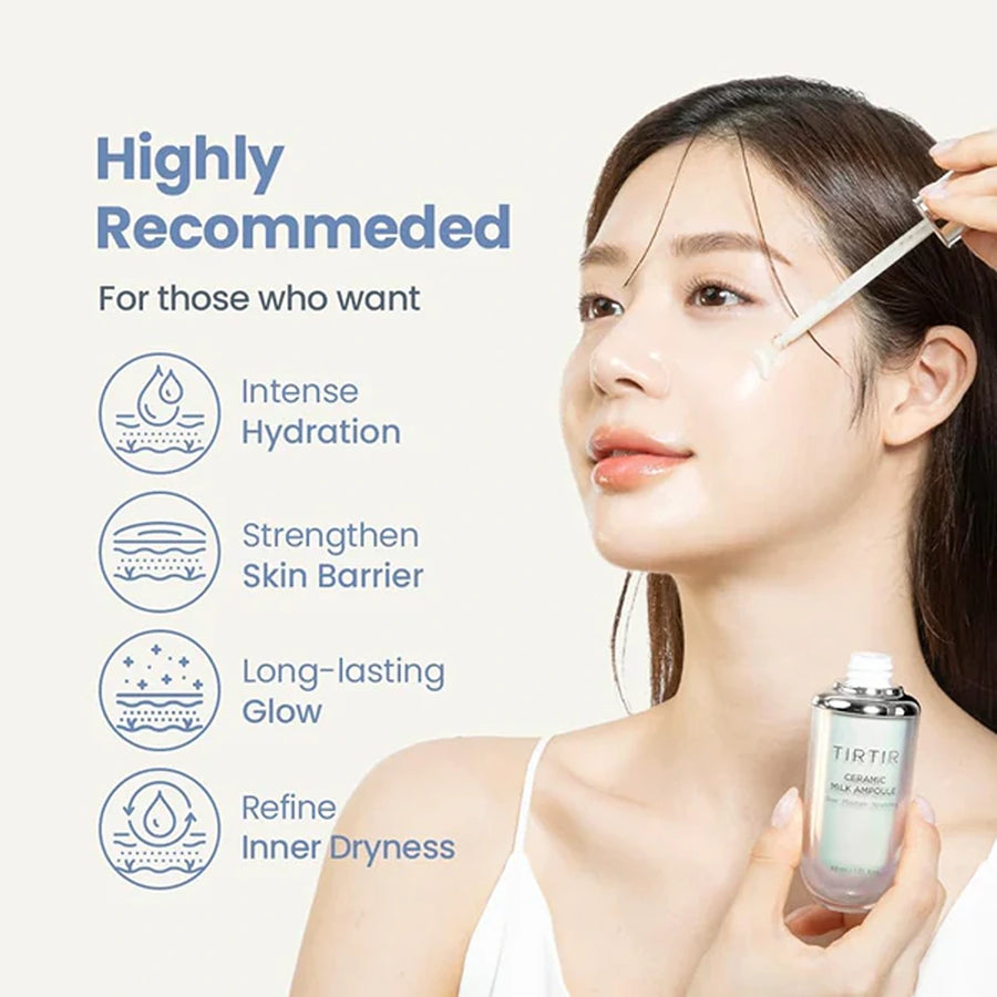 Ceramic milk ampoule