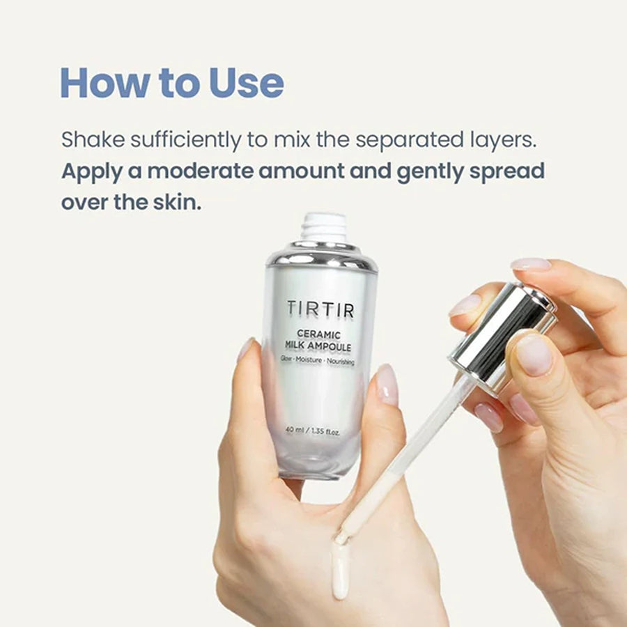 Ceramic milk ampoule
