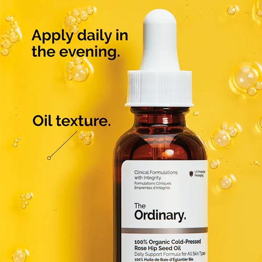 100% organic cold-pressed rose hip seed oil