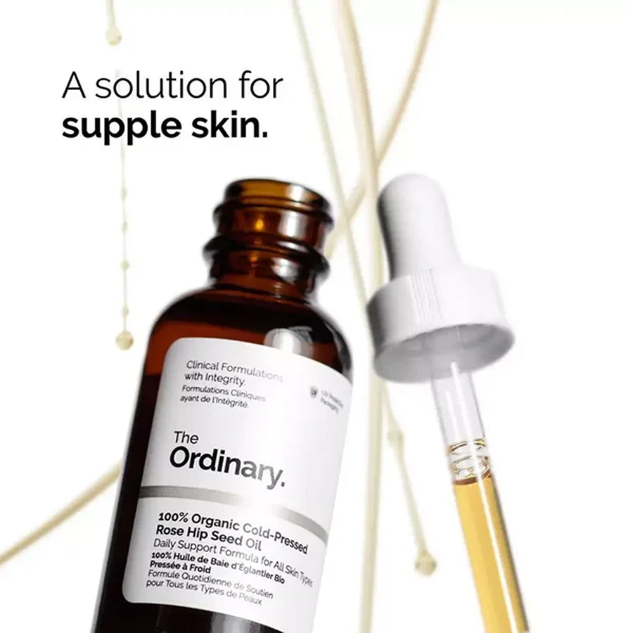 100% organic cold-pressed rose hip seed oil