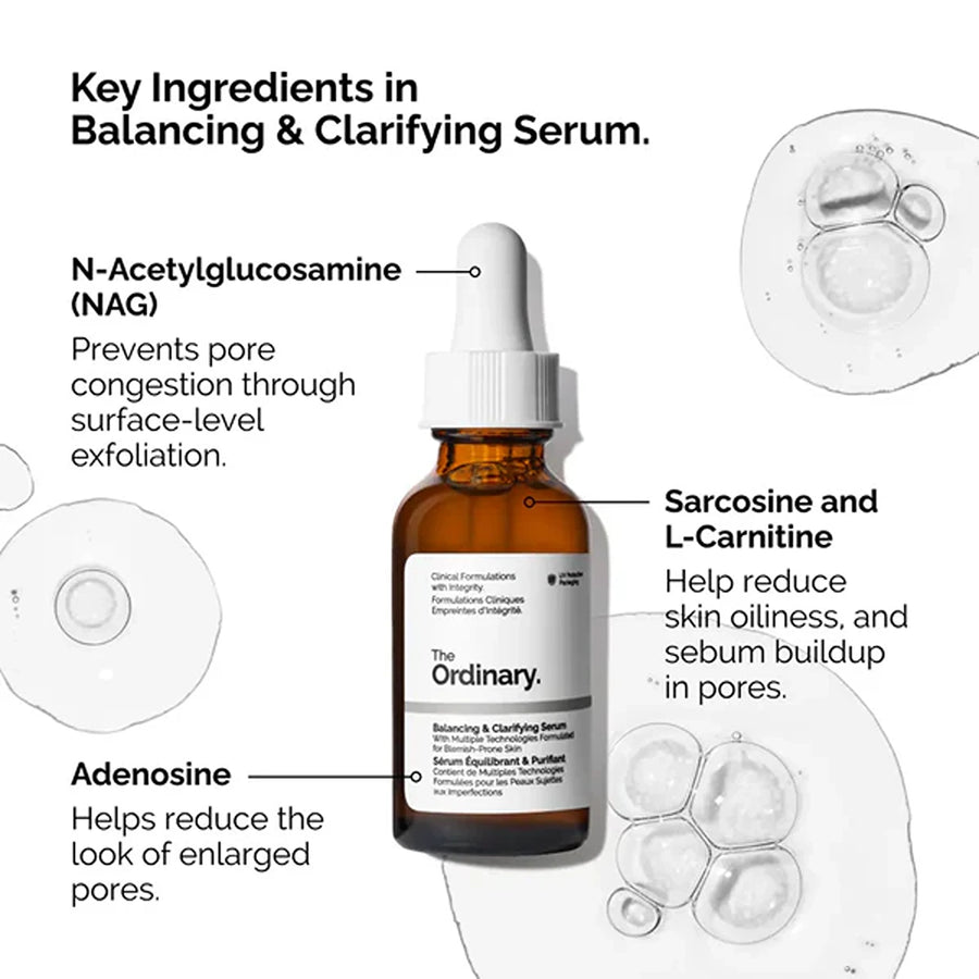 Balancing & clarifying serum for blemish-prone skin